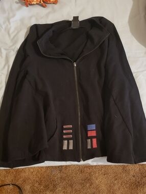 Her Universe StarWars, Black Zip-Up w Darth Vader, Red, Blue and Gray Accents
